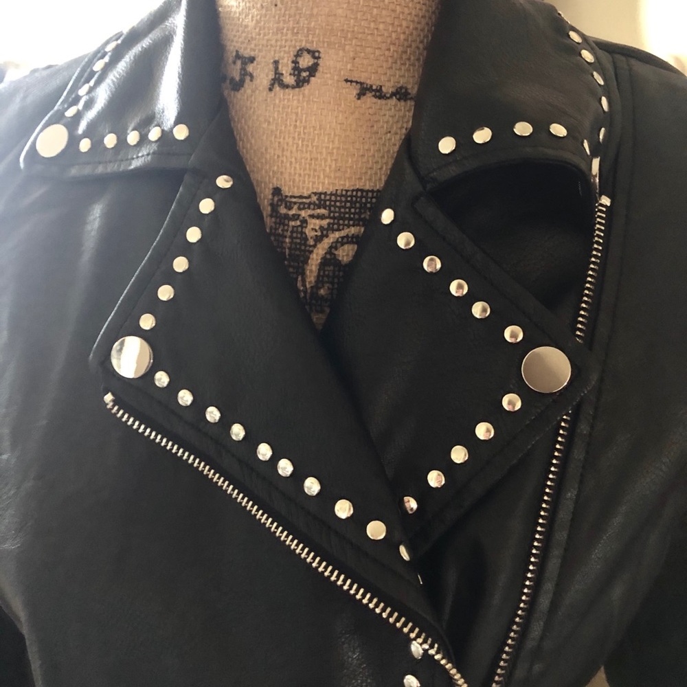 Philosophy Studded Leather Jacket - image 3